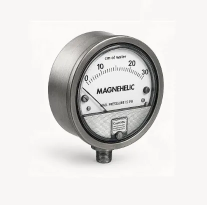 Differential gas pressure gauge