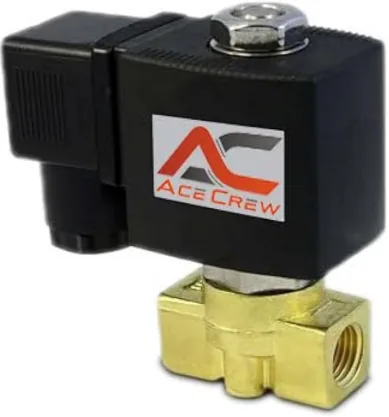 Normally closed gas solenoid valve