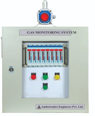 Gas safety alarm panel